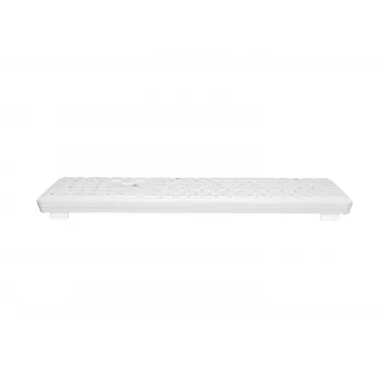 NATEC Tang US belaidė Bluetooth + 2.4 GHz tylioji plona klaviatūra, balta