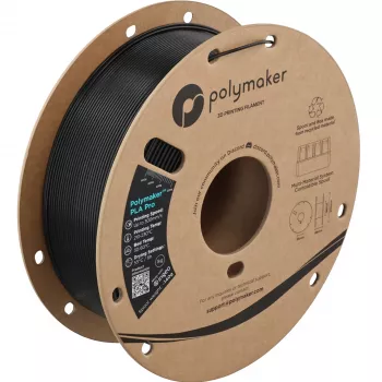 Polymaker PolyLite PLA Pro 1.75mm HS Tough Metal Black 1kg 3D Filamentas (PA13027)