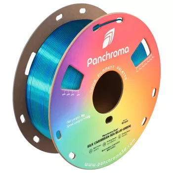 Polymaker Panchroma PLA Dual Silk Caribbean Sea 1,75 mm 1 kg 3D spausdintuvo kaitinamoji medžiaga CA03025