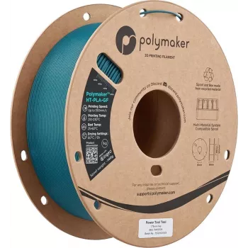 Polymaker HT-PLA-GF stiklo pluoštu sustiprintas PLA siūlas 1,75 mm 1 kg juodas PA18009
