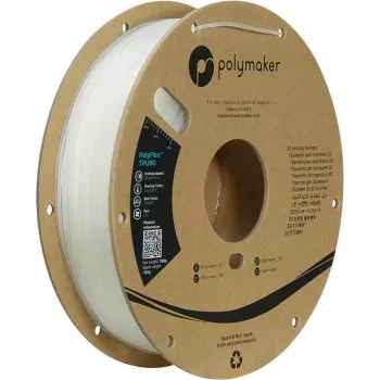 Polymaker PolyFlex TPU90 lankstus TPU filamentas 1,75mm 750g skaidrus PD02004