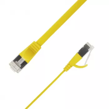 LinkIT Plokščias U/FTP Cat6A geltonas 5m (STP-FL6A-00500-GL)