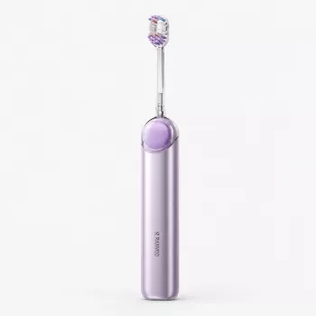 RANVOO PQ5 Pure Sonic elektrinis dantų šepetėlis, violetinis, 5 režimai, 4 šepetėlio galvutės, USB įkrovimas