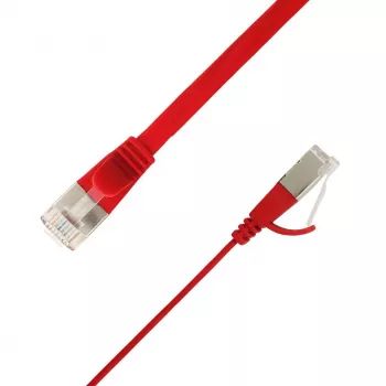 LinkIT plokščias U/FTP Cat6A raudonas 2m AWG (STP-FL6A-00200-RD)
