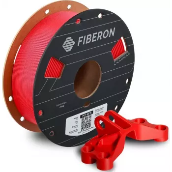 Polymaker Fiberon PET-GF15 1,75 mm raudonas 0,5 kg 3D spausdintuvo kaitinamoji medžiaga FL02007