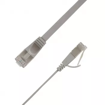 LinkIT Plokščias U/UTP Cat6A pilkas 4m AWG (UTP-FL6A-00400-GY)
