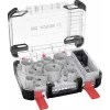Bosch 2608594426 Progressor for Wood and Metal 11 dalių skyliapių rinkinys (20-76 mm) su Power Change adapteriais ir centravimo grąžtais