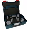 Bosch Progressor medienos ir metalo skyliapjūvių rinkinys, 7 dalių, 20-114 mm skersmuo, Power Change įtvaras, HSS bi-metalas, su dėklu 2608594431