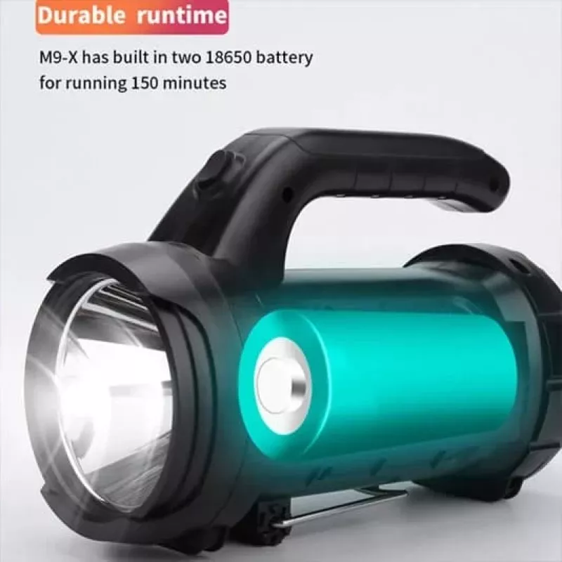 Superfire M9-X LED žibintuvėlis su dviem 18650 baterijomis, 440 lm, 150 min veikimo laikas