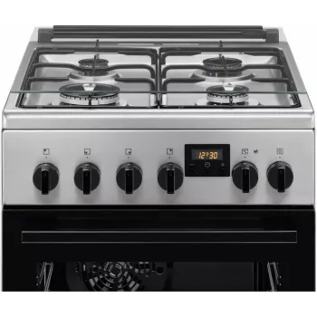 Electrolux LKK540232X 50 cm laisvai stovinti dujinė viryklė su elektrine orkaite, nerūdijantis plienas