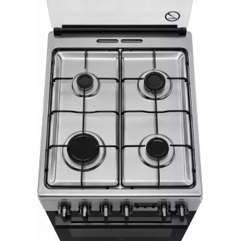 Electrolux LKK540232X 50 cm laisvai stovinti dujinė viryklė su elektrine orkaite, nerūdijantis plienas