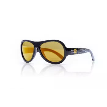 SHADEZ Designer Polka Sunflower juodi akiniai nuo saulės jaunimui 3-7 metų