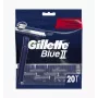 Gillette Blue II vienkartiniai skustuvai vyrams, 20 vnt., dvigubi peiliukai su Lubrastrip 7702018466757