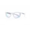 SHADEZ Blue Light White Teeny vaikiški mėlynos šviesos blokuojantys akiniai, 7-16 metų