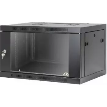 Intellinet 19 inch tinklo sieninis spintos korpusas, surinkimas be įrankių, 6U, 450 mm gylis, juodas RAL 9005 (716826)