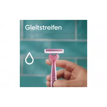 Gillette Simply Venus 3 vienkartiniai skustuvai moterims, 3 peiliukų, MoistureRich juostelė, 6 vnt. 8006540826997