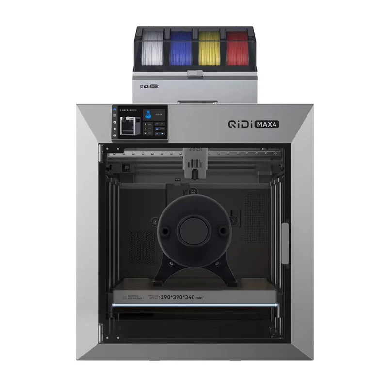 QIDI Max 4 Combo 3D spausdintuvas, 325x325x325mm, CoreXY, 600mm/s, visiškai uždaras, dviejų krumpliaračių tiesioginė pavara