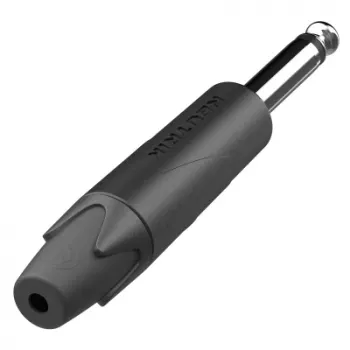 Neutrik NP2XX-NI-0 1/4 inch 2-polių telefono kištukas, nikeliuoti kontaktai, litavimo prijungimas