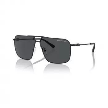 Armani Exchange vyriški kvadratiniai akiniai nuo saulės AX2050S609980 matiniai juodi/tamsiai pilki 60mm