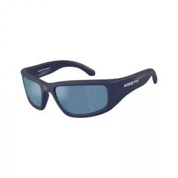 Arnette AN4358 275922 vyriški stačiakampiai akiniai nuo saulės, matiniai juodi rėmeliai, pilki stiklai, 58 mm