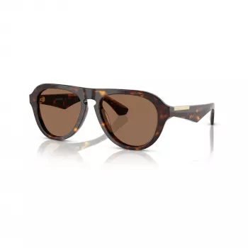 Burberry BE4437U300273 vyrų kvadratiniai akiniai nuo saulės, Havana/Dark Brown, 55-18-145