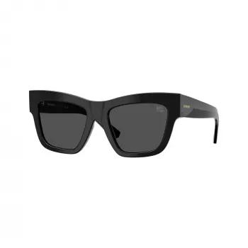 Burberry BE4449F300187 moteriški akiniai nuo saulės Cat-Eye, juodas rėmelis, pilki lęšiai, 53/19/140 mm