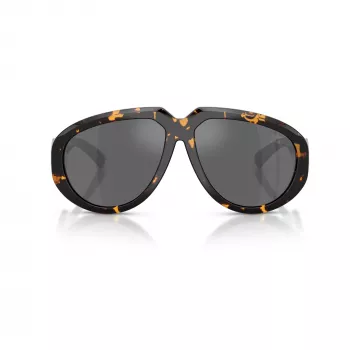 Burberry BE4479U moteriški katės akies formos akiniai nuo saulės, šviesaus havajiečių atspalvio rėmeliai, pilki gradientiniai lęšiai, 58 mm BE4479U41066G