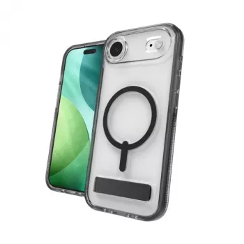 ZAGG Santa Cruz Snap KS dėklas su atrama iPhone Air, suderinamas su MagSafe (juodas)
