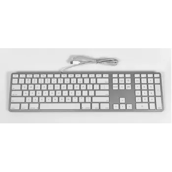 Matias laidinė USB-C klaviatūra Mac - sidabrinė - JAV versija (FK316CS)
