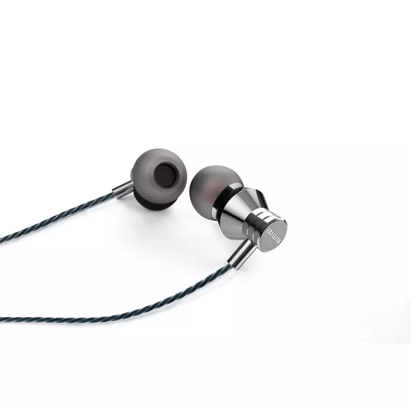 AIWA ESTM-50USB-C/SL ausinės su mikrofonu, USB-C, sidabrinės