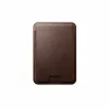 NOMAD Leather Mag Wallet - su MagSafe ir Apple Find My suderinama odinė piniginė (ruda)