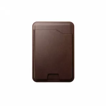 NOMAD Leather Mag Wallet - su MagSafe ir Apple Find My suderinama odinė piniginė (ruda)