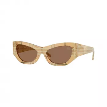 Burberry moteriški kvadratiniai akiniai nuo saulės BE4450U415773, Havana/Ruda gradientinė, 54mm