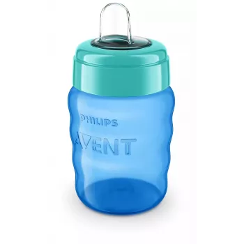 Philips AVENT Easy Sip mokomasis puodelis, 9 mėn.+, 260 ml, silikoninis snapelis, mėlynas