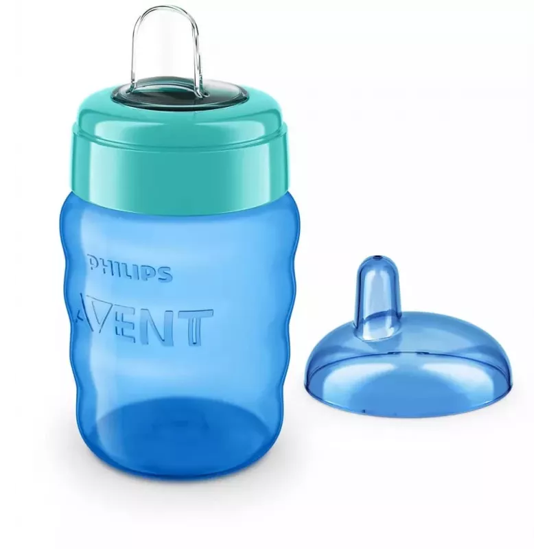 Philips AVENT Easy Sip mokomasis puodelis, 9 mėn.+, 260 ml, silikoninis snapelis, mėlynas