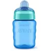 Philips AVENT Easy Sip mokomasis puodelis, 9 mėn.+, 260 ml, silikoninis snapelis, mėlynas