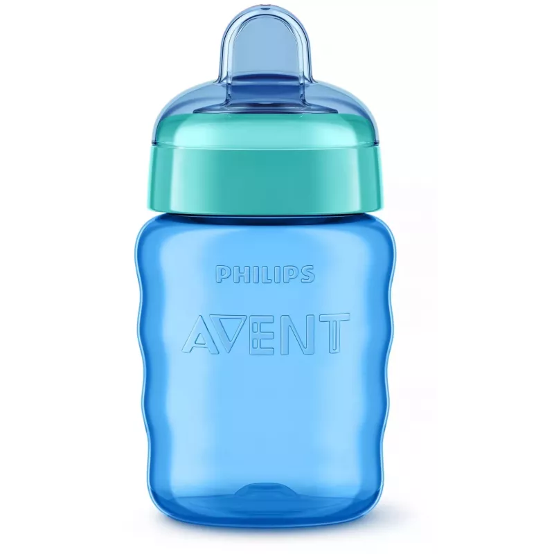 Philips AVENT Easy Sip mokomasis puodelis, 9 mėn.+, 260 ml, silikoninis snapelis, mėlynas