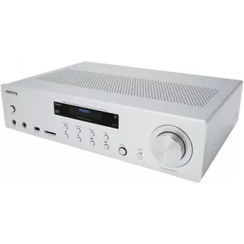 AIWA AMU-120BT/SL mikro Hi-Fi sistema su Bluetooth, DAB+/FM, 200W PMPO, sidabrinė
