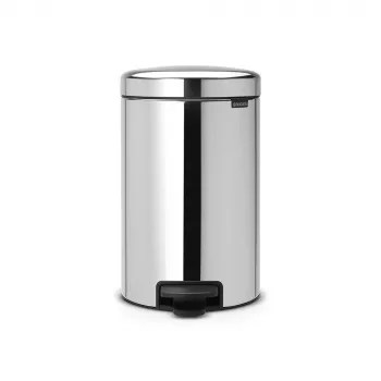 Brabantia NewIcon 12L pedalų šiukšliadėžė, Brilliant Steel