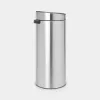 Brabantia Touch Bin 30L šiukšlių krepšys, matinis plienas