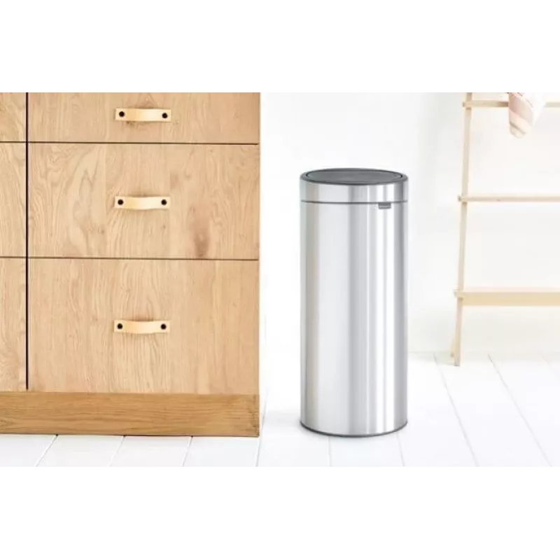 Brabantia Touch Bin 30L šiukšlių krepšys, matinis plienas