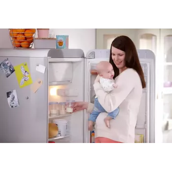 Philips Avent motinos pieno ir maisto laikymo indeliai 180 ml (5 vnt.) su dangteliais