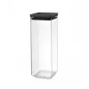 Brabantia kvadratinė maisto laikymo talpa 2,5 l tamsiai pilka