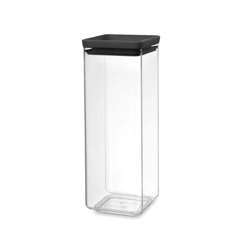 Brabantia kvadratinė maisto laikymo talpa 2,5 l tamsiai pilka