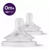 Philips Avent Natural Response kūdikių buteliukų žindukai, lėtas srautas, 0M+, 2 vnt., silikonas