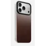 NOMAD magnetinis odinis užpakalis iPhone 17 Pro, suderinamas su MagSafe, Horween oda, Rustic Brown