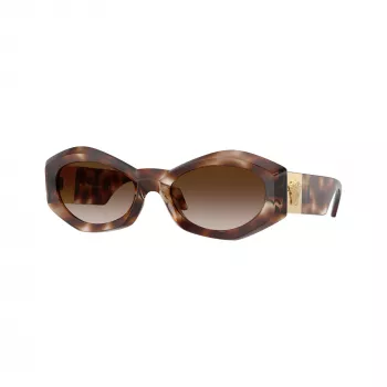 Versace VE4466U vyriški kvadratiniai acetatiniai akiniai nuo saulės, juodi rėmeliai, pilki lęšiai, 54mm VE4466U54613B
