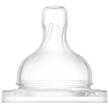Philips AVENT priešpilvinio maitinimo buteliuko silikoniniai žindukai 1M+, lėtas srautas, 2 vnt.