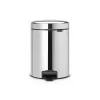 Brabantia NewIcon 5L pedalų šiukšliadėžė Brilliant Steel