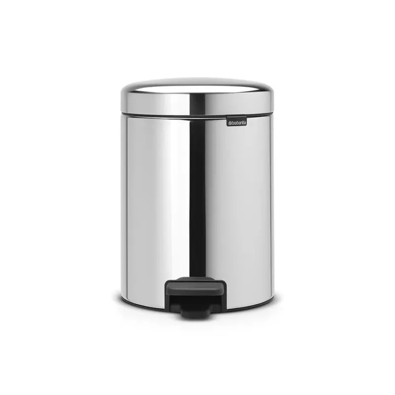 Brabantia NewIcon 5L pedalų šiukšliadėžė Brilliant Steel